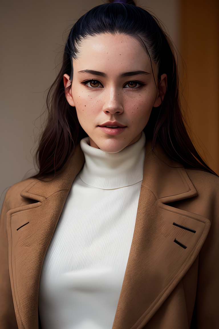 Pale online face turtleneck